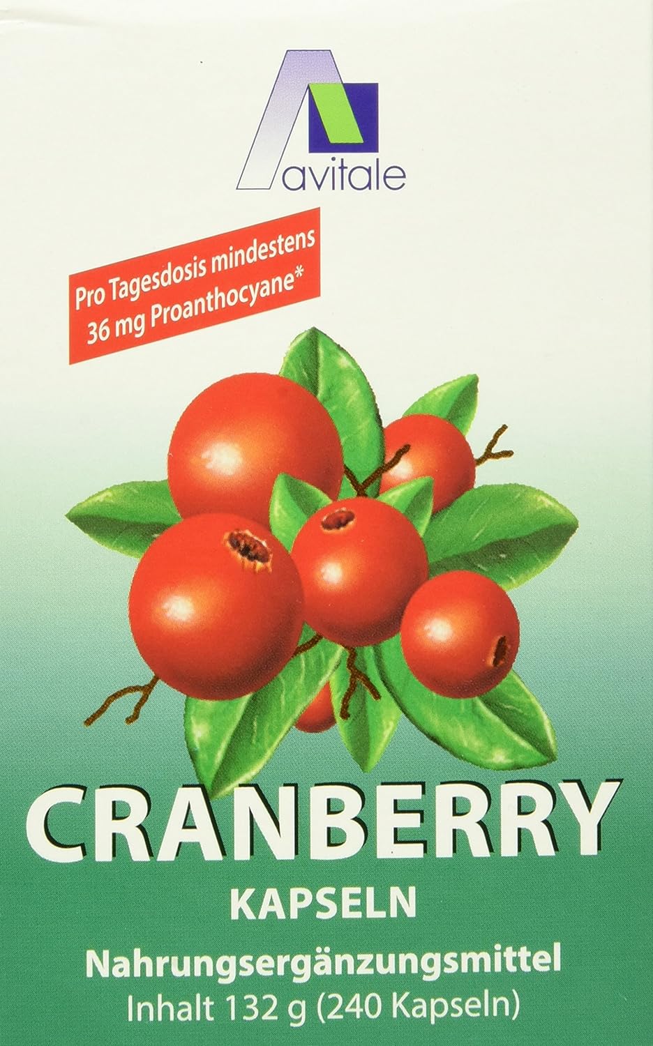 Avitale Cranberry Kapseln 400 mg, 132 g, 240 Stück (1er Pack)